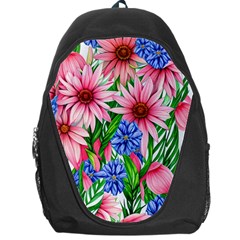 Exotic Tropical Flowers Backpack Bag