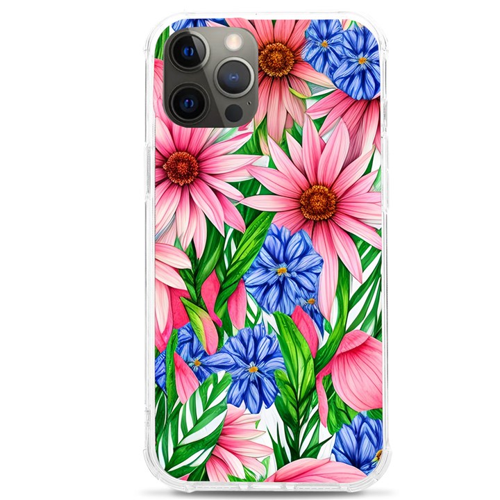 Exotic Tropical Flowers iPhone 12 Pro max TPU UV Print Case