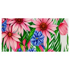 Exotic Tropical Flowers Banner And Sign 4  X 2  by GardenOfOphir