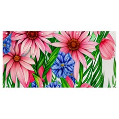 Exotic Tropical Flowers Banner And Sign 8  X 4  by GardenOfOphir