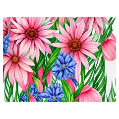 Exotic Tropical Flowers Premium Plush Fleece Blanket (extra Small)