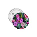 Floral Watercolor 1.75  Buttons Front