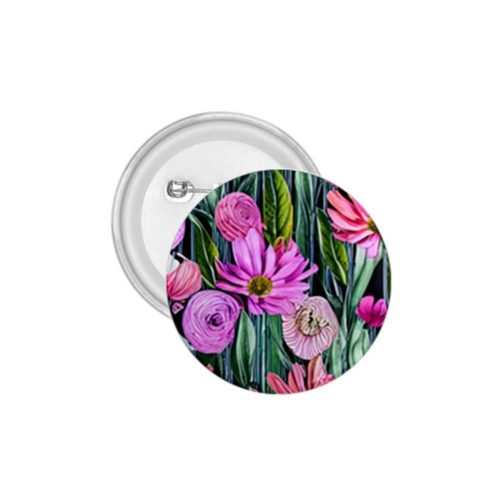 Floral Watercolor 1.75  Buttons