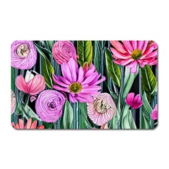 Floral Watercolor Magnet (rectangular) by GardenOfOphir