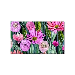 Floral Watercolor Sticker Rectangular (10 Pack) by GardenOfOphir