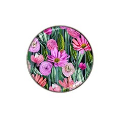 Floral Watercolor Hat Clip Ball Marker (4 Pack) by GardenOfOphir