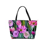 Floral Watercolor Classic Shoulder Handbag Front