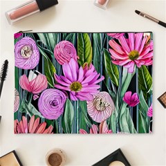 Floral Watercolor Cosmetic Bag (xl) by GardenOfOphir