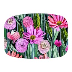 Floral Watercolor Mini Square Pill Box by GardenOfOphir