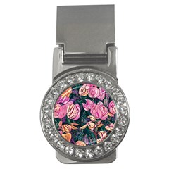 Retro Botanical Flowers Money Clips (cz)  by GardenOfOphir