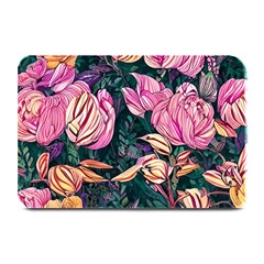 Retro Botanical Flowers Plate Mats by GardenOfOphir