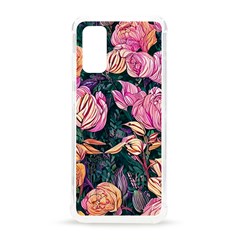 Retro Botanical Flowers Samsung Galaxy S20 6 2 Inch Tpu Uv Case