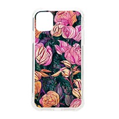 Retro Botanical Flowers Iphone 11 Tpu Uv Print Case by GardenOfOphir