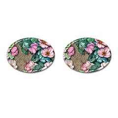 Cottagecore Aesthetics Cufflinks (oval)