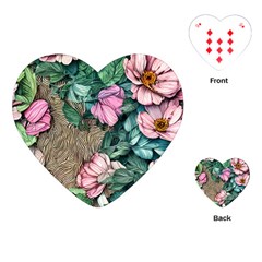 Cottagecore Aesthetics Playing Cards Single Design (heart)