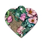 Cottagecore Aesthetics Dog Tag Heart (One Side) Front