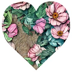 Cottagecore Aesthetics Wooden Puzzle Heart by GardenOfOphir