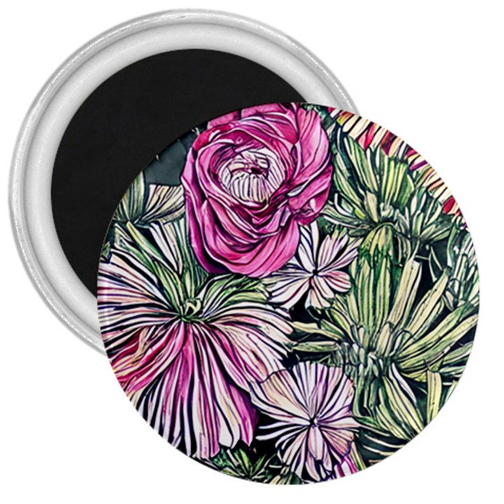 Summer Floral 3  Magnets