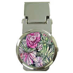 Summer Floral Money Clip Watches by GardenOfOphir