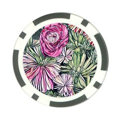 Summer Floral Poker Chip Card Guard (10 Pack) by GardenOfOphir