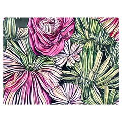 Summer Floral Premium Plush Fleece Blanket (extra Small)