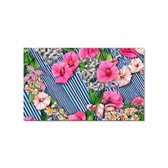 Vintage Botanical Flowers Sticker (Rectangular)