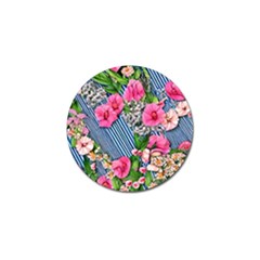 Vintage Botanical Flowers Golf Ball Marker