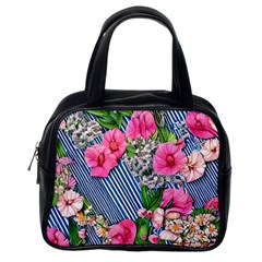 Vintage Botanical Flowers Classic Handbag (One Side)