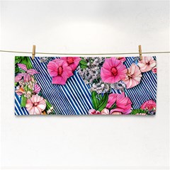 Vintage Botanical Flowers Hand Towel