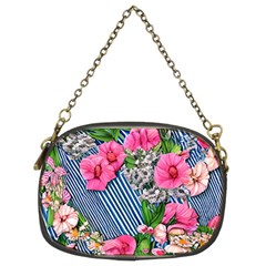 Vintage Botanical Flowers Chain Purse (Two Sides)