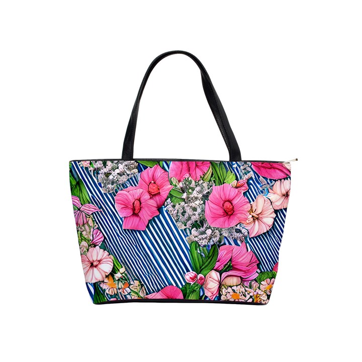 Vintage Botanical Flowers Classic Shoulder Handbag