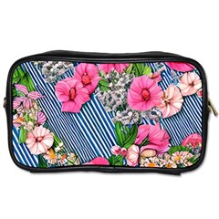 Vintage Botanical Flowers Toiletries Bag (Two Sides)