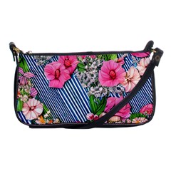 Vintage Botanical Flowers Shoulder Clutch Bag