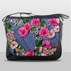 Vintage Botanical Flowers Messenger Bag