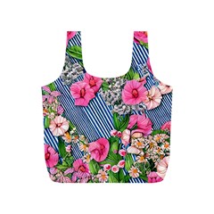 Vintage Botanical Flowers Full Print Recycle Bag (s) by GardenOfOphir