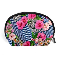 Vintage Botanical Flowers Accessory Pouch (Large)