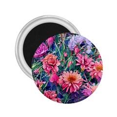 Retro Floral 2 25  Magnets by GardenOfOphir