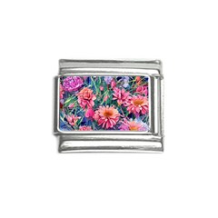 Retro Floral Italian Charm (9mm)