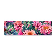 Retro Floral Sticker (bumper) by GardenOfOphir