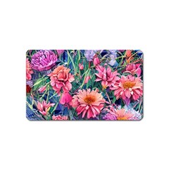 Retro Floral Magnet (name Card) by GardenOfOphir