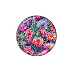 Retro Floral Hat Clip Ball Marker (4 Pack) by GardenOfOphir