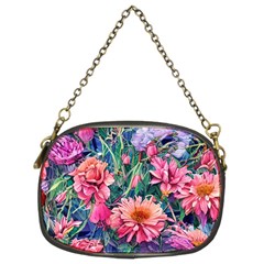 Retro Floral Chain Purse (two Sides) by GardenOfOphir