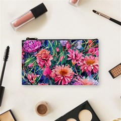 Retro Floral Cosmetic Bag (small) by GardenOfOphir