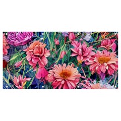 Retro Floral Banner And Sign 8  X 4  by GardenOfOphir