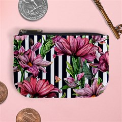 Tropical Botanical Flowers In Watercolor Mini Coin Purse by GardenOfOphir