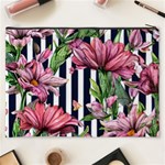 Tropical Botanical Flowers In Watercolor Cosmetic Bag (XXXL) Back