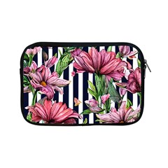 Tropical Botanical Flowers In Watercolor Apple Ipad Mini Zipper Cases by GardenOfOphir