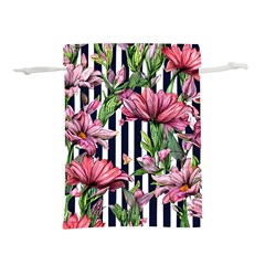 Tropical Botanical Flowers In Watercolor Lightweight Drawstring Pouch (s) by GardenOfOphir