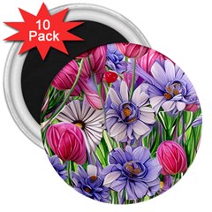 The Perfect Pattern For Your Cottagecore Aesthetics 3  Magnets (10 Pack)  by GardenOfOphir