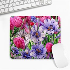 The Perfect Pattern For Your Cottagecore Aesthetics Large Mousepad by GardenOfOphir